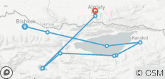 Circuit en groupe de 11 jours au Kazakhstan et au Kirghizstan - 11 destinations