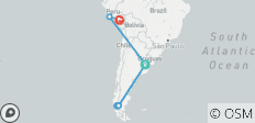 Voyage de 15 jours à travers l\'Argentine et le Pérou - 20 destinations