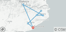 Barcelone avec Montserrat, Besalu, Rupit, Gérone et Andorre - 6 jours - 7 destinations