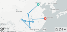 15 jours de vacances classiques en Chine : Hôtels de luxe, sites emblématiques, spectacle de danse et d\'acrobatie - 8 destinations