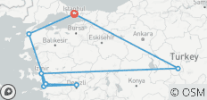 8 Days Istanbul, Cappadocia, Pamukkale, Ephesus, Troy and Gallipoli Tour (Included museum entrance fees) - 8 destinations