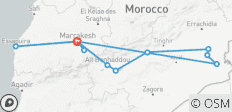 Circuit gastronomique privé de 7 jours au Maroc et expérience dans le désert du Sahara au départ de Marrakech - 12 destinations