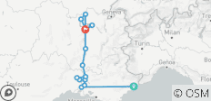 Sensations de Lyon & Provence 2027 - 8 jours (de Nice à Lyon) - 14 destinations