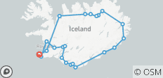 Island Ring Road Privatreise 8 Tage - 23 Destinationen