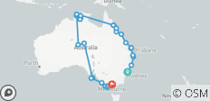 On the Trail of the rainbow snake - 46 destinations
