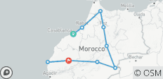 Private Grand Tour durch Marokko: 12 Tage vom Atlantik zur Wüste und zum Atlasgebirge ab Casablanca - 10 Destinationen