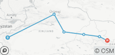 Route de la soie - de Kashgar à Zhangye - 8 jours - 6 destinations