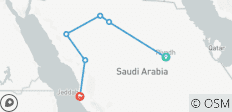 Arabia Saudí: Sueños de Arabia Saudí - Visita guiada en hoteles de 3*. - 6 destinos
