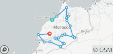 17 - Tage VIP Grand Marokko:Casablanca/Imperiales Erbe/Chefchaouen/Wüste - 23 Destinationen