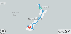 Explorando las Maravillas de Nueva Zelanda con las Islas Norte y Sur (de Auckland a Queenstown) (2025) - 11 destinos