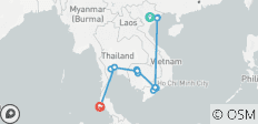 Les incontournables du Vietnam, du Cambodge et de la Thaïlande - 14 jours (guide privé et chauffeur) - 17 destinations
