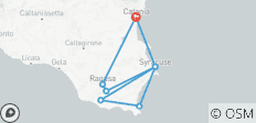 Beauté du sud-est de la Sicile, autotour - 8 destinations