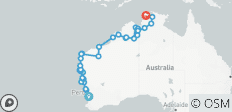 De Perth à Darwin par voie terrestre - 35 destinations