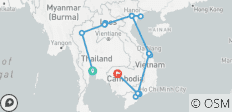 21 Days Thailand, Laos, Vietnam & Cambodia - 16 destinations