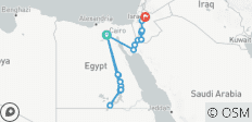 Verken Egypte & Jordanië per felucca - 21 bestemmingen