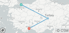 7 8 Tage Prächtige Türkei - 3 Destinationen