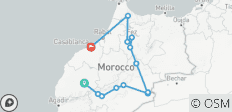 Circuit privé de 6 jours au départ de Marrakech et se terminant à casablanca ou marrakech en passant par Ait Ben Haddou, Merzouga, Fes, Chefchaouen... casablanca - 13 destinations
