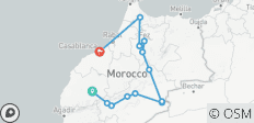 Tour privado de lujo de 6 días de Marrakech a Casablanca pasando por Ait Ben Haddou, Merzouga , Fez, Chefchaouen... - 13 destinos