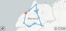 Circuit de 10 jours : VILLES IMPERIALES - Désert du Sahara - Montagnes de l\'Atlas - 18 destinations