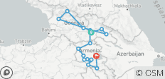 Georgien und Armenien 17 Tage - 17 Destinationen