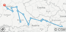 Kersttijd van Boedapest naar Frankfurt 2026 - 15 bestemmingen