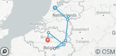 Les hauts lieux de la Hollande et de la Belgique - 8 destinations
