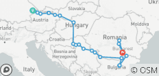 Le Danube depuis l\'Allemagne jusqu\'à la Roumanie avec 1 nuit à Bucarest et 2 nuits en Transylvanie 2026 - 24 destinations