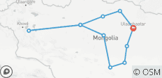 Mongolei-Reise - Die umfassende Route - Geführte Privatreise - 11 Destinationen