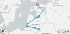 Kombi-Reise Stimmungsvolles Baltikum - Selbstfahrer-Reise - 12 Destinationen
