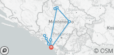 Montenegro Coast and National Parks - Self - Drive Tour - 11 destinations
