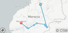 4 Tage Reise durch die marokkanische Wüste - 10 Destinationen
