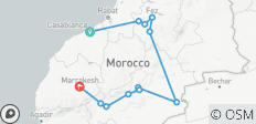 Circuit privé de 7 jours au Maroc : De Casablanca à Marrakech en passant par le désert du Sahara - 12 destinations