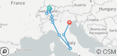 Swiss and Italian Spotlight End Venice (18 destinations) - 18 destinations