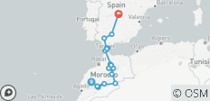 De Marrakech a Madrid (16 destinations) - 16 destinos