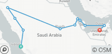 Mysteries van Arabië en schoonheden van de Perzische Golf eind Abu Dhabi (11 bestemmingen) - 11 bestemmingen