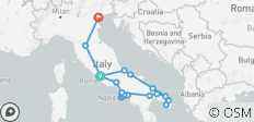 Rome, Puglia and Campania With Northern Italy End Venice (including Brindisi) - 24 destinations