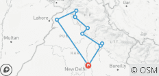 Voyage à pied à Amritsar Dharamshala Heritage Village Toy Train -Shimla Haridwar & Rishikesh 14 jours - 10 destinations