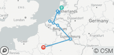 9 Day- Amsterdam, Brussels ,Luxembourg and Paris By Train - 9 destinations