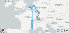 Merveilleuse Europe 2026 - 25 jours (from Lyon to Zurich) - 26 destinations