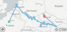 Christmas & New Year with Paris & Prague 2026 - 21 Days (from Paris to Prague) - 24 destinations