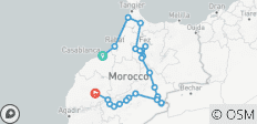 11-tägige private Tour von Casablanca nach Marrakesch - 23 Destinationen