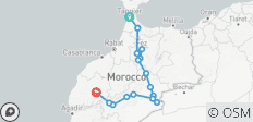 6-Day Private Tour Tangier to Marrakech passing through Chefchaouen... and Merzouga... - 16 destinations