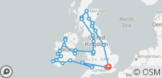 Groot-Brittannië en Ierland Explorer (2026, 19 dagen) (47 bestemmingen) - 47 bestemmingen