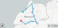 Viaje privado de lujo de 5 días de Casablanca a Marrakech vía Chefchaouen, Fez y Sáhara - 16 destinos