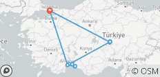 Circuit de 7 jours à Istanbul, Cappadoce et Antalya (droits d\'entrée dans les musées inclus) - 14 destinations