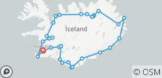 6 Días - Ruta de circunvalación de Islandia con entrada a la Laguna Azul - Excursión en Grupo pequeño - 30 destinos