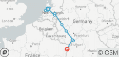 La Hollande et la romantique vallée du Rhin (croisière port à port) - DOUCE FRANCE - 11 destinations