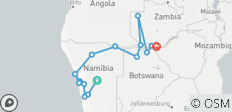 Deserts & Delta Easter Family Overland (Windhoek t - 15 destinations
