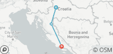 Coast Express - Kroatische gateway Zagreb naar Split - 3 bestemmingen