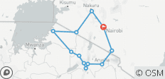 10 jours de safari combinant le meilleur du Kenya et de la Tanzanie - 12 destinations